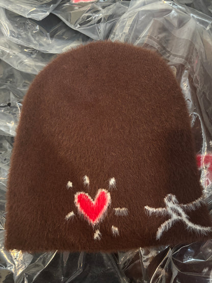 HEARTSET BEANIE - BROWN