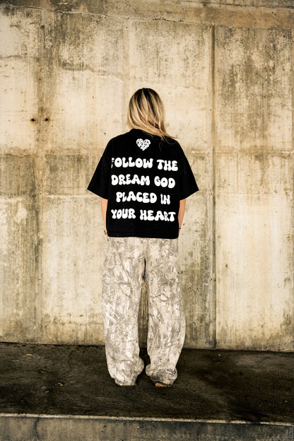 HEARTSET TEE - BLACK