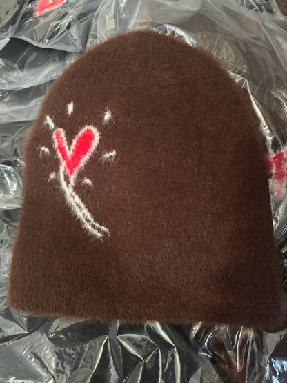 HEARTSET BEANIE - BROWN