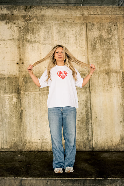 HEARTSET TEE - WHITE
