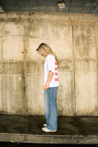 HEARTSET TEE - WHITE