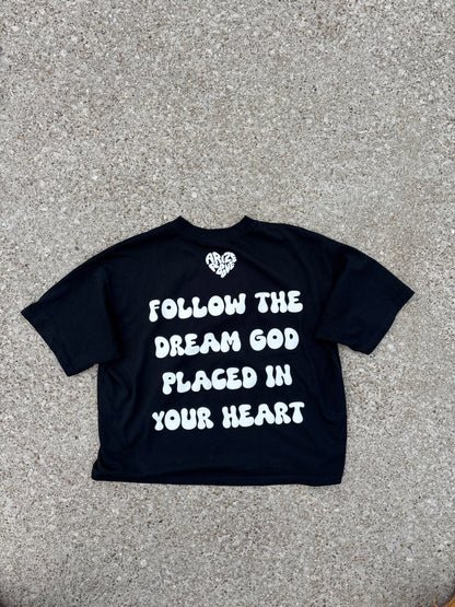 HEARTSET TEE - BLACK