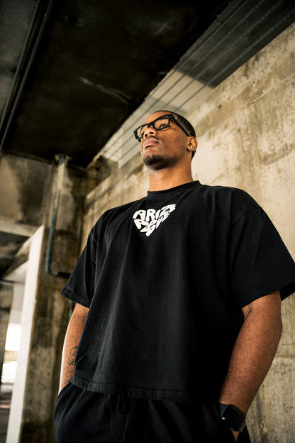 HEARTSET TEE - BLACK
