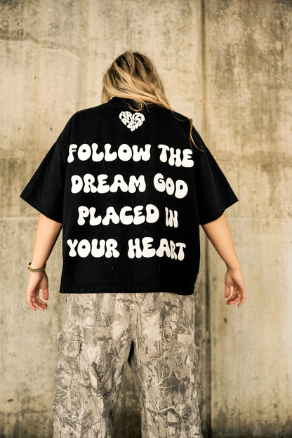 HEARTSET TEE - BLACK
