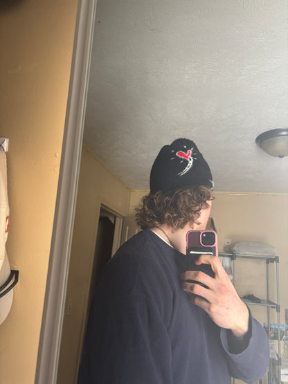 HEARTSET BEANIE - BLACK