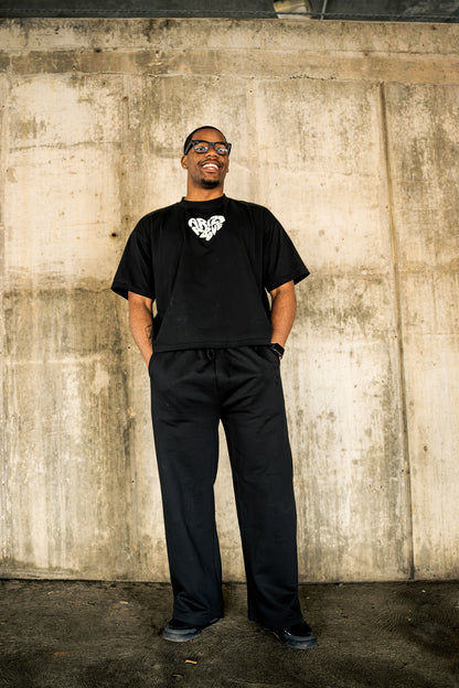 HEARTSET TEE - BLACK