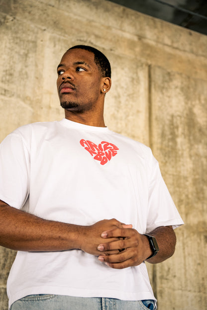 HEARTSET TEE - WHITE