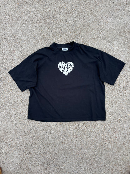 HEARTSET TEE - BLACK
