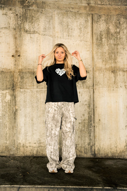 HEARTSET TEE - BLACK