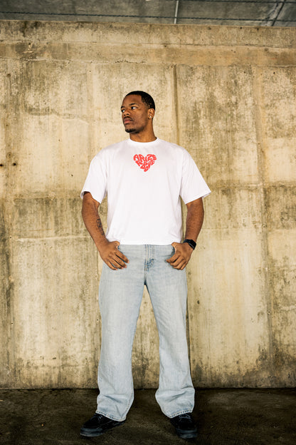 HEARTSET TEE - WHITE