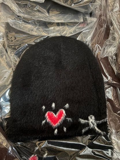 HEARTSET BEANIE - BLACK