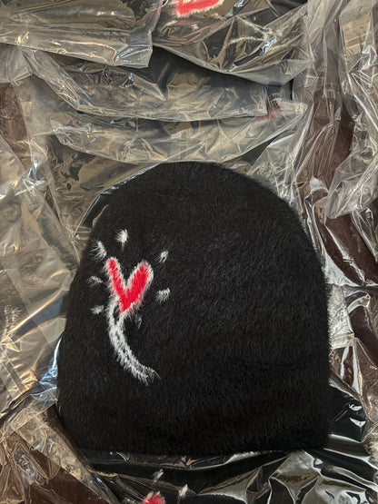 HEARTSET BEANIE - BLACK