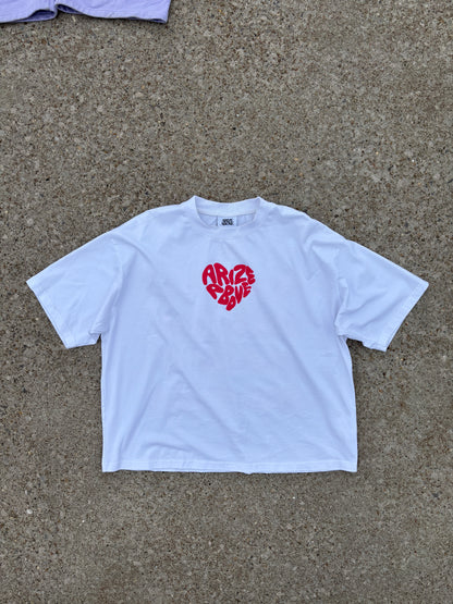 HEARTSET TEE - WHITE